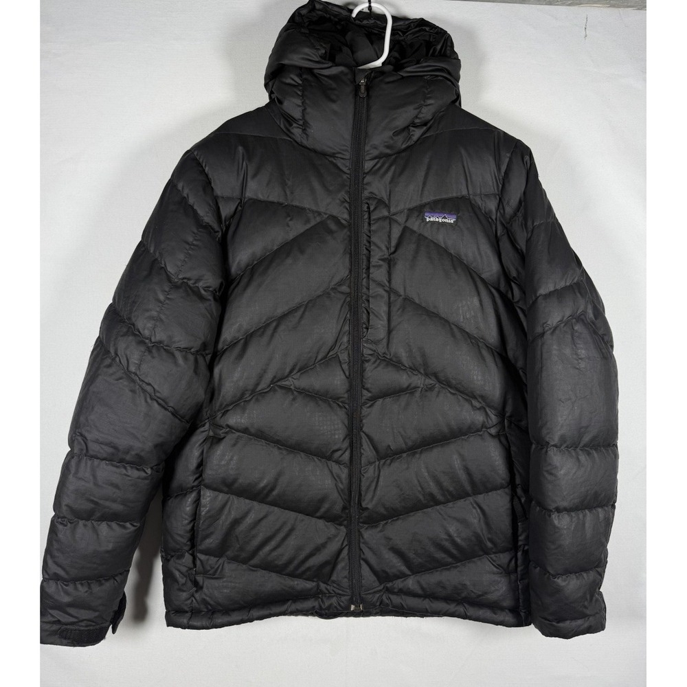 Vintage Patagonia Pipe Down Ski Jacket Mens Small Black Down Puffer Quilted Snow